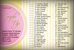 Couple Up Bridal Shower Game 1-5