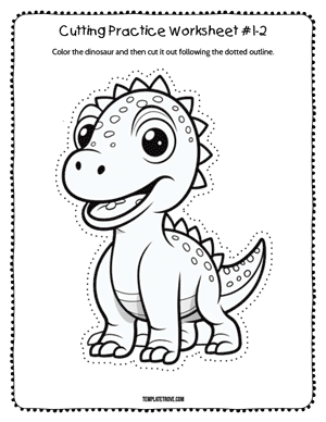 Cutting Practice
 Worksheet #1-2