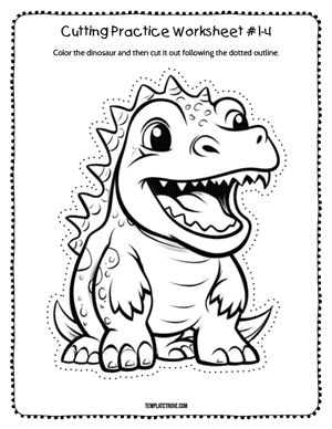 Cutting Practice
 Worksheet #1-4