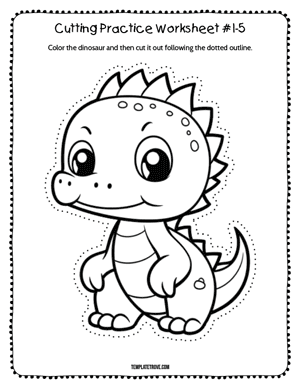 Cutting Practice
 Worksheet #1-5