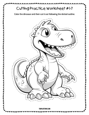 Cutting Practice
 Worksheet #1-7