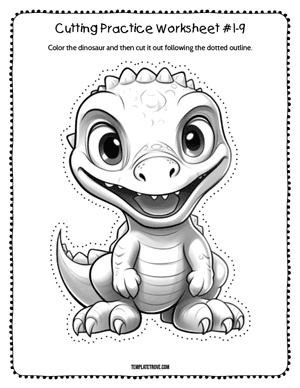 Cutting Practice
 Worksheet #1-9