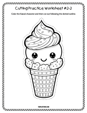 Cutting Practice
 Worksheet #2-2