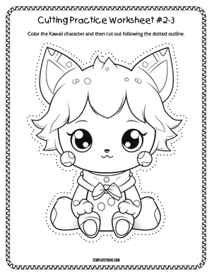 Cutting Practice
 Worksheet #2-3