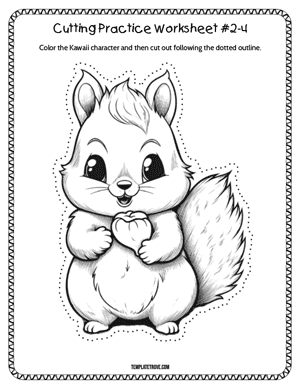 Cutting Practice
 Worksheet #2-4