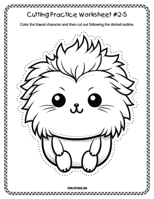 Cutting Practice
 Worksheet #2-5