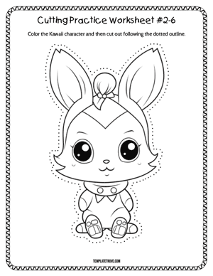 Cutting Practice
 Worksheet #2-6