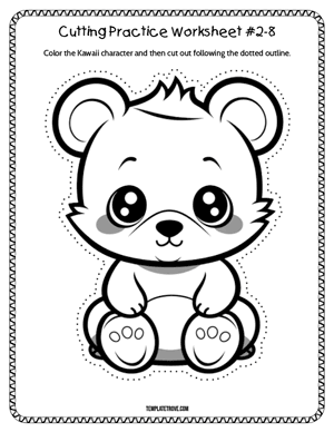 Cutting Practice
 Worksheet #2-8