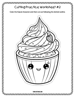 Cutting Practice
 Worksheet #2