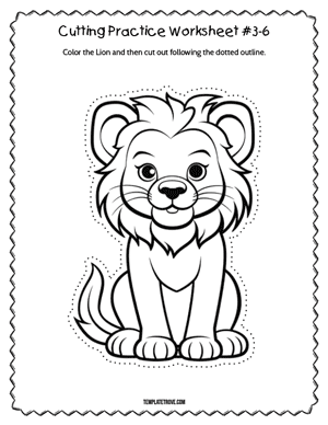 Cutting Practice
 Worksheet #3-6