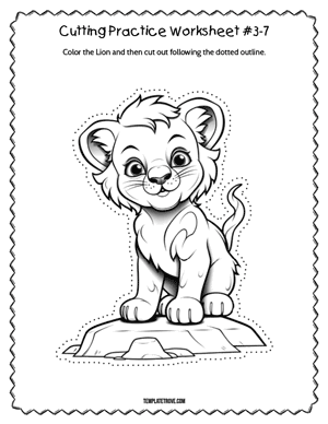 Cutting Practice
 Worksheet #3-7