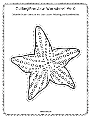 Cutting Practice
 Worksheet #4-10