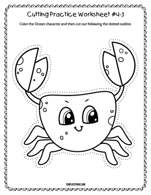 Cutting Practice
 Worksheet #4-3