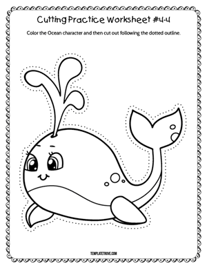 Cutting Practice
 Worksheet #4-4