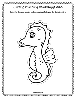 Cutting Practice
 Worksheet #4-6