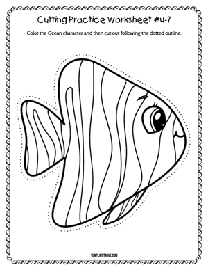 Cutting Practice
 Worksheet #4-7