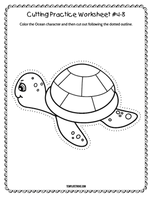 Cutting Practice
 Worksheet #4-8