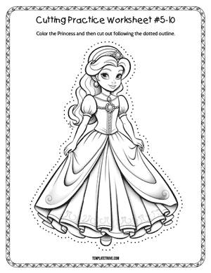 Cutting Practice
 Worksheet #5-10