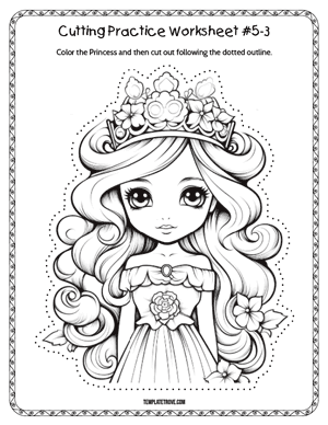 Cutting Practice
 Worksheet #5-3