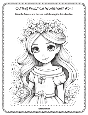 Cutting Practice
 Worksheet #5-4