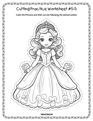 Cutting Practice
 Worksheet #5-5