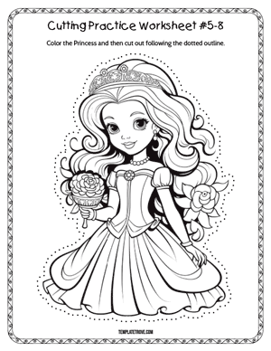 Cutting Practice
 Worksheet #5-8