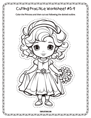 Cutting Practice
 Worksheet #5-9