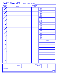 Daily Planner - Blue