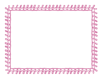 Dusty Rose Fourth Sheet Doodle Border