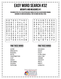 Easy Word Search Printable #32