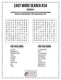 Easy Word Search Printable #34