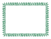Forest Green Fourth Sheet Doodle Border