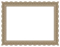 Brown Formal Certificate Border 1