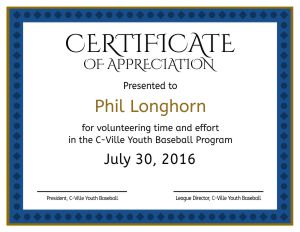 Formal Certificate of Appreciation Template