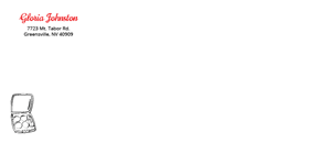 Free Envelope Template 1 - 2 Color