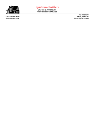 Free Letterhead Template 10 - 2 Color