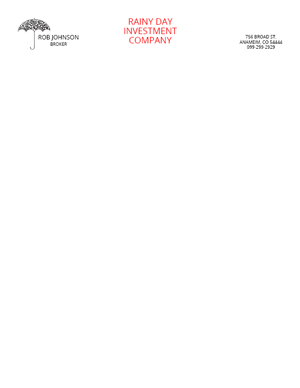 Free Letterhead Template 14 - 2 Color