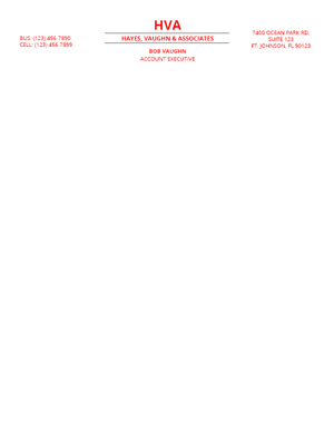 Free Letterhead Template 16 - 2 Color