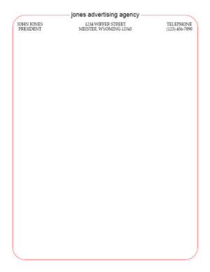 Free Letterhead Template 18 - 2 Color