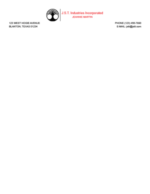 Free Letterhead Template 19 - 2 Color
