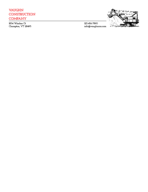 Free Letterhead Template 20 - 2 Color