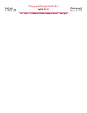 Free Letterhead Template 5 - 2 Color