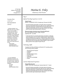 Resume Template 3 - Page 2