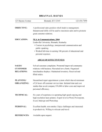 Functional Resume Template
