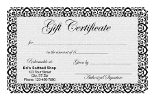 Gift Certificate Templates