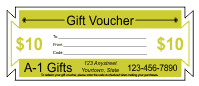 Gift Voucher Template 1 - Banana Yellow