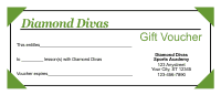 Gift Voucher Template 2 - Avacado Green