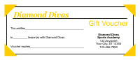 Gift Voucher Template 2 - Deep Yellow