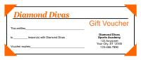 Gift Voucher Template 2 - Orange