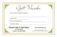 Gift Voucher Template 4D